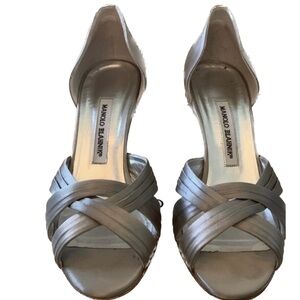 Manolo Blahnik Silver Women's Shoes